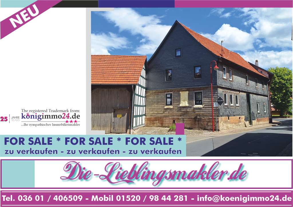 Immobilie in Vogtei - teilsaniert, mod.-bed. 3-Seiten-Restbauernhof | Langula - Bild 0