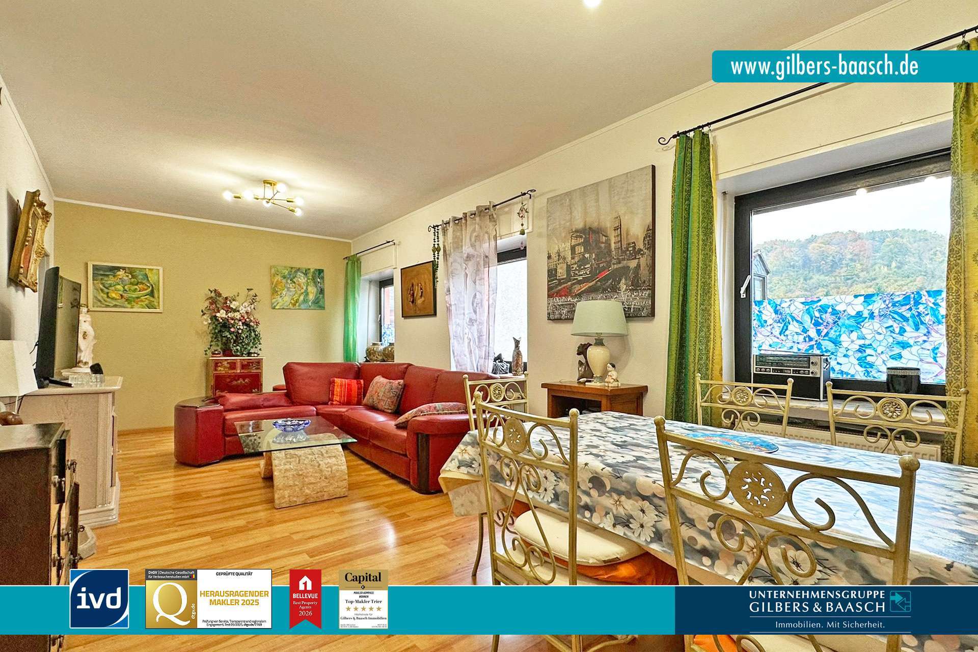 Immobilie in Wasserliesch - Wasserliesch: Großzügige 3-Zimmer Eigentumswohnung mit Dachterrasse und zwei Außenstellplätzen - Bild 0