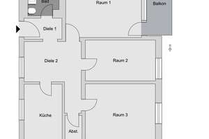 frisch modernisierte 3-Zimmer-Wohnung in Koblenz Horchheimer Höhe – Horchheimer Höhe 1, 56076 Horchheimer Höhe, Koblenz – Vorschaubild 7