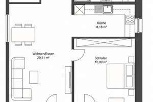 Stilvoll & modern, attraktive 2-Zimmer-Wohnung mit großzügiger Terrasse! – Die vollständige Adresse der Immobilie erhältst du vom Anbieter., 93149 Nittenau – Vorschaubild 6