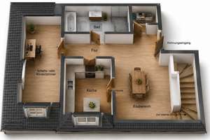 Ca. 80 m²-DG-Atelierwohng. auf 2 Ebenen mit 3,5 Zimmern, DKB und Stellpl. ab 1.8. z. verm. – Die vollständige Adresse der Immobilie erhältst du vom Anbieter., 40591 Wersten, Düsseldorf – Vorschaubild 11