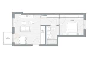 Traumhafte 2-Zimmer-Wohnung mit Balkon - Moderne Eleganz trifft Gemütlichkeit – Johannisplatz 16, 81667 Haidhausen Nord, München – Vorschaubild 2