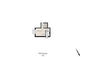 3-Zi.-EG-Whg. + Hobby + Waschen + Terr. (S/W) + Garten  / W/NFL. 102,07 m² / KFW-40 / provisionsfrei – Undinestraße 1, 81927 Englschalking, München – Vorschaubild 6