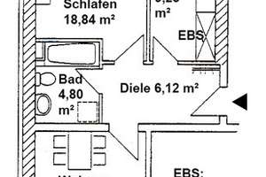 Dachgeschosswohnung mit Balkon an der Küche - Bad mit Wanne – Further Straße 7, 9113 Schloßchemnitz, Chemnitz – Vorschaubild 9