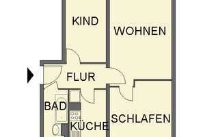 Tolle 3-Raum-Wohnung mit Blick ins Grüne – Stollberger Str. 21c, 9119 Chemnitz – Vorschaubild 3