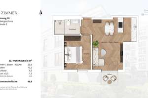 Neubauwohnung mit Südausrichtung im Kö-Karree - nur 80m von der Königsallee entfernt – Talstraße 11, 40217 Friedrichstadt, Düsseldorf – Vorschaubild 6