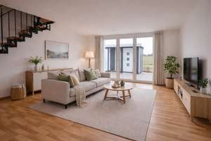 Neubau-Reihenhaus mit EBK in Feldrandlage in Darmstadt-Wixhausen – Erzhäuser Straße 36-38, 64291 Wixhausen, Darmstadt – Vorschaubild 2