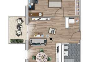 Neubau: 2-Zimmer Wohnung mit Balkon und Einbauküche in der Seestadt – Am Südufer 14, 41065 Lürrip, Mönchengladbach – Vorschaubild 10