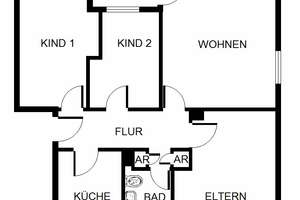 Schicke, gemütliche 4-Zimmer-Wohnung mit Balkon – Leithestr. 122, 45886 Ückendorf, Gelsenkirchen – Vorschaubild 2