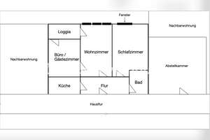 Tauschwohnung: Blick auf die Kräne - 3 Zimmer Whg im Herzen Altona