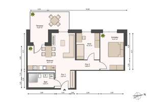 107 neue Mietwohnungen inkl. Einbauküche / H1-00-02 | 3-Zi. I | EG | Terrasse mit Westausrichtung – Max-Planck-Straße 16, 14473 Südliche Innenstadt, Potsdam – Vorschaubild 59