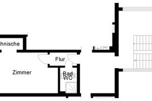 Singles aufgepasst! Schnuckeliges 1-Raum-Appartement zu vermieten! – Bramscher Str. 198A, 49088 Sonnenhügel, Osnabrück – Vorschaubild 2
