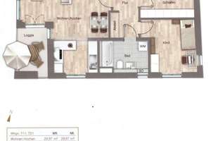 Helle und großzügige 3-Zimmer Wohnung mit Balkon in München Aubing-Süd – Die vollständige Adresse der Immobilie erhältst du vom Anbieter., 81249 Aubing-Süd, München – Vorschaubild 10