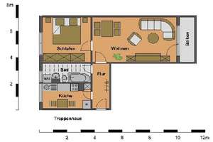 Bezugsfertig ab Oktober: 2-Raum-Wohnung mit Balkon – Schöninger Straße 11, 39387 Oschersleben (Bode) – Vorschaubild 4