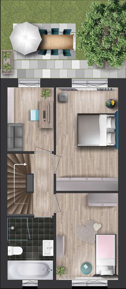 Grundriss Obergeschoss