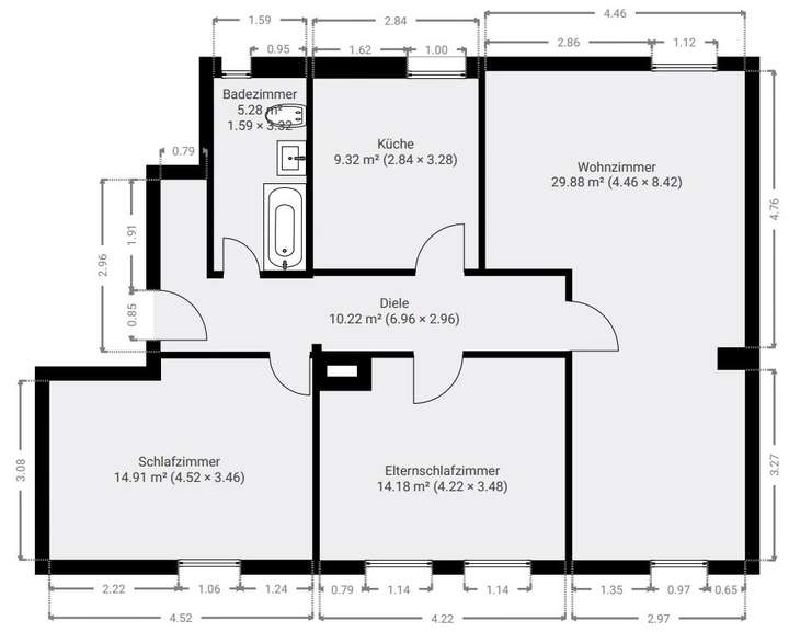 Grundriss 1OG