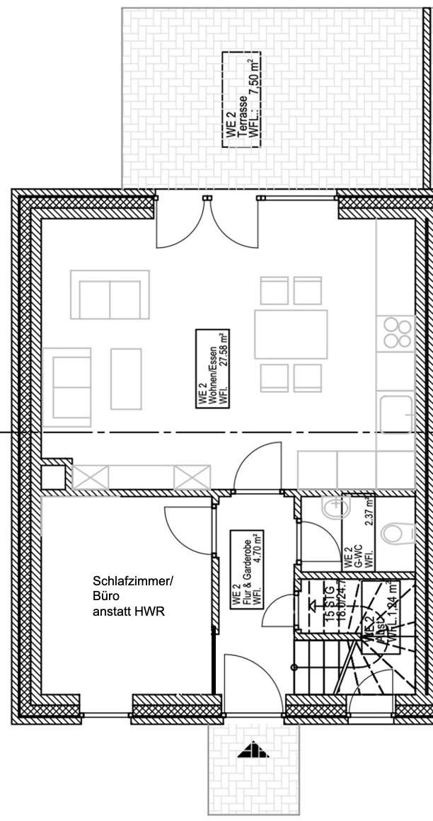 angepasster Grundriss EG WE2