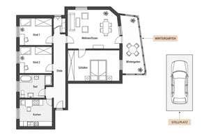 Schöne barrierefreie Erdgeschosswohnung in Braunschweig-Gliesmarode – 38104 Wabe-Schunter-Beberbach, Braunschweig – Vorschaubild 3
