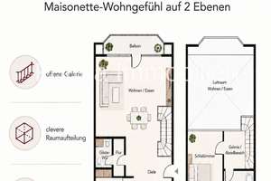 TOP-Paket mit 2 separaten Immobilien: Gehobene Maisonette mit Galerie, Balkon& Erker + TG-Stellplatz – 41239 Schrievers, Mönchengladbach – Vorschaubild 23