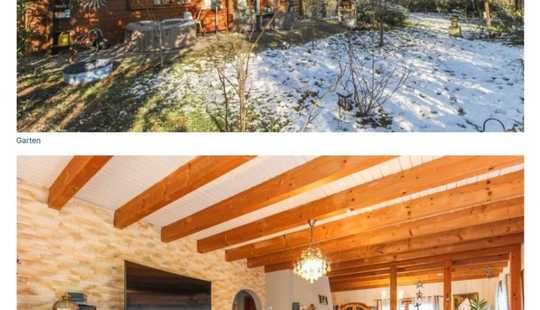 Bild von Tolle Gelegenheit – Modernes Holzhaus mit großem Garten und Einliegerwohnung!
