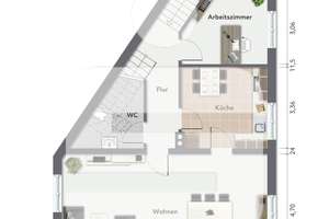 Exklusive, helle Maisonettewohnung in bester Lage in München-Waldperlach – 81739 Waldperlach, München – Vorschaubild 2