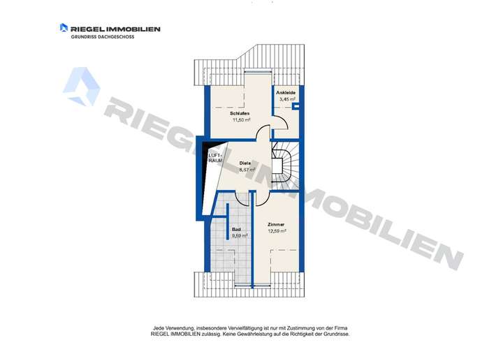 Dachgeschosswohnung Grundriss