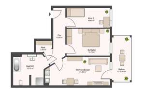 Mit Gestaltungsoption! Erstbezug in 2. Reihe | Lift | Tageslichtbad | Balkon | TG-Stellplatz mgl. – Die vollständige Adresse der Immobilie erhältst du vom Anbieter., 4229 Plagwitz, Leipzig – Vorschaubild 15