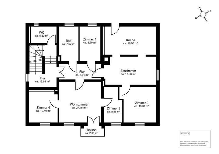 Grundriss Obergeschoss