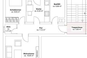 Sicher investieren in Augsburg: Vermietete 2-Zimmer-Wohnung mit eigener Garage – Die vollständige Adresse der Immobilie erhältst du vom Anbieter., 86153 Rechts der Wertach, Augsburg – Vorschaubild 10