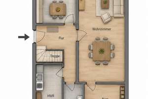 Modernisiertes Einfamilienhaus mit schönem Garten in gewachsener Wohnlage von St. Magnus – Die vollständige Adresse der Immobilie erhältst du vom Anbieter., 28759 Sankt Magnus, Bremen – Vorschaubild 12