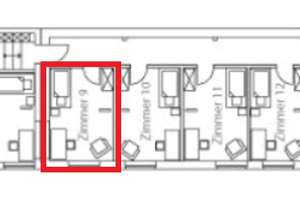 Ein helles Zimmer mit Hochebene im ruhigen Gemeinschaftshaus – Blumenthalstraße 70a, 47058 Duissern, Duisburg – Vorschaubild 2