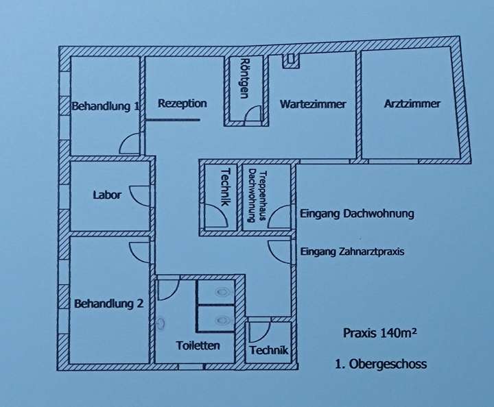 Obergeschoss 1 - Praxis