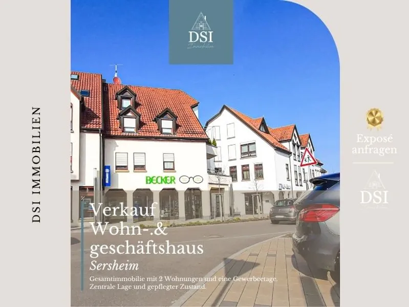 2Wohnungen + Gewerbe – Sersheim – Zentrum