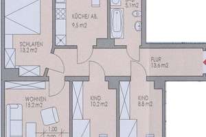 Großzügige 4-Zimmer mit Laminat und Wanne! – Franz-Wiesner-Straße 6, 9131 Ebersdorf, Chemnitz – Vorschaubild 10