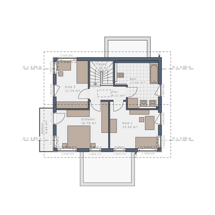 Grundriss Obergeschoss
