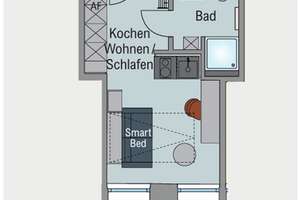 Charmantes 1-Zimmer-Apartment im 3. OG in Nürnberg – Fürther Straße 16, 90429 Himpfelshof, Nürnberg – Vorschaubild 7