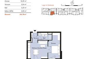 2 Zimmer Neubauwohnung in Pankow – Die vollständige Adresse der Immobilie erhältst du vom Anbieter., 13187 Pankow (Ortsteil), Berlin – Vorschaubild 12