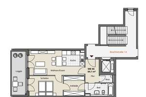 Moderne 2-Zimmerwohnung zur Miete mit Balkon in Düsseldorf Bilk - Wentzel Dr. – Brachtstraße 14, 40223 Bilk, Düsseldorf – Vorschaubild 7