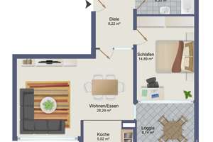Schöne 2 Zimmerwohnung im Herzen von Horn! – Die vollständige Adresse der Immobilie erhältst du vom Anbieter., 28359 Lehe, Bremen – Vorschaubild 18