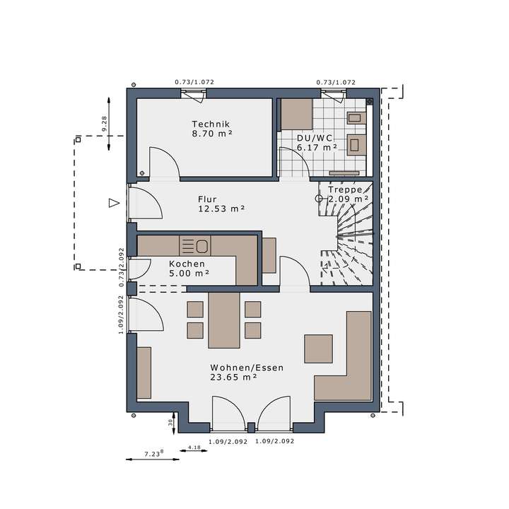 Grundriss Erdgeschoss