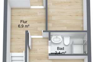 Kleines Reihenmittelhaus für Paare oder junge Familien mit Garten und Ausbaureserve im Dach – Die vollständige Adresse der Immobilie erhältst du vom Anbieter., 61381 Friedrichsdorf – Vorschaubild 11