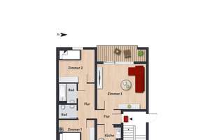 Frisch modernisiert für Sie - energieeffiziente Wohnung  // 1.OG links - WBS erforderlich – Eisenacher Str. 45, 38444 Westhagen, Wolfsburg – Vorschaubild 15