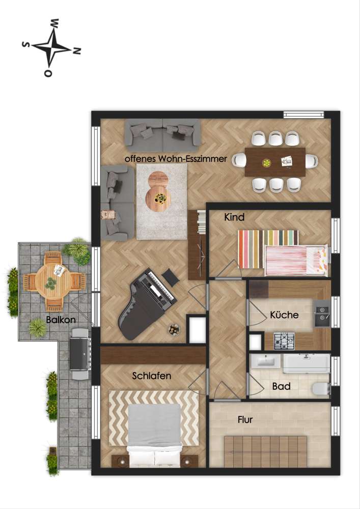 Grundriss 1. Obergeschoss