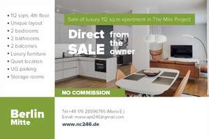  Luxuriöse 3-Zimmer-Wohnung 112 m²+ Parkplatz in Berlin-Mitte - PROVISIONSFREI - (No Commission) – Chausseestraße 37, 10115 Mitte (Ortsteil), Berlin – Vorschaubild 23