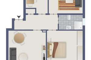 Frisch sanierte 3-Zimmer-Wohnung mit Loggia in Hamburg-Sasel – Schönsberg 37, 22395 Sasel, Hamburg – Vorschaubild 14