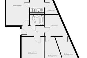 *Ab 01.03.2026* Viel Platz, fairer Preis: 4-Zimmer-Wohnung mit Extra-Stauraum in der 1. Etage – Am kleinen Feld 28, 4205 Grünau-Nord, Leipzig – Vorschaubild 9