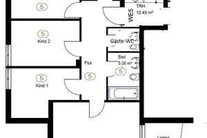 Ruhig, frisch renoviert, 4 Zimmer, Balkon, Garage + Stellplatz – Bültenweg 65b, 38106 Nordstadt, Braunschweig – Vorschaubild 10