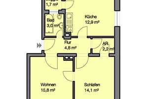 Schöne 2-Zimmer Wohnung im Norden von Nürnberg – Mommsenstr. 38, 90491 Schoppershof, Nürnberg – Vorschaubild 11