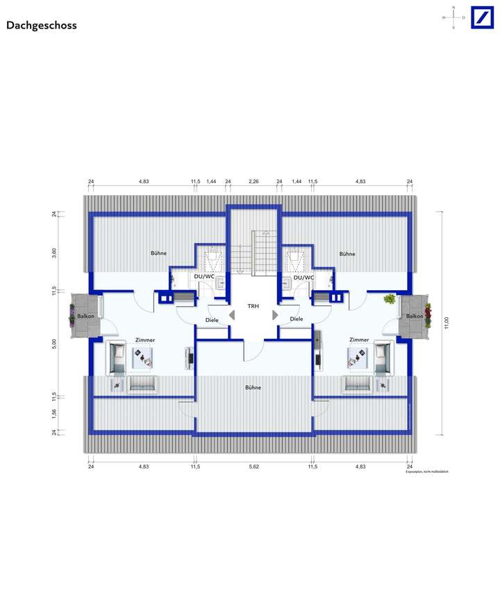 Ursprungsgrundriss (Baugesuch 