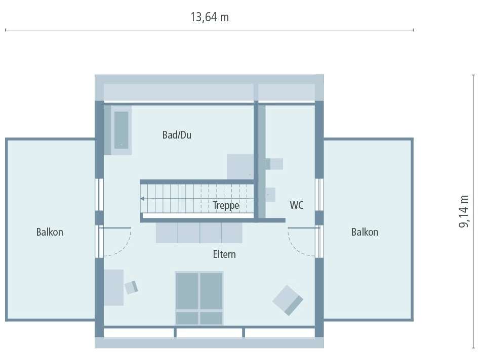 TownHouse 13-1 Satteldach DG